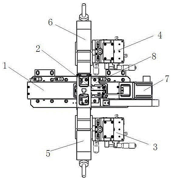 Laser spot welding device used for lenses