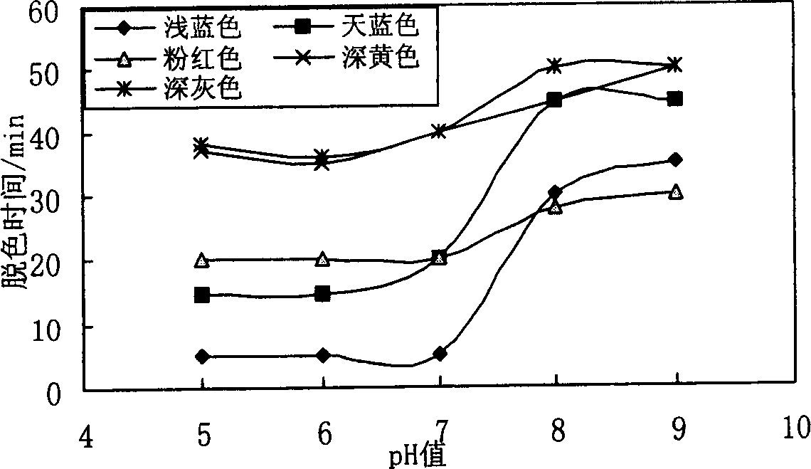 Ozone decolorization method for waste leftover cloth