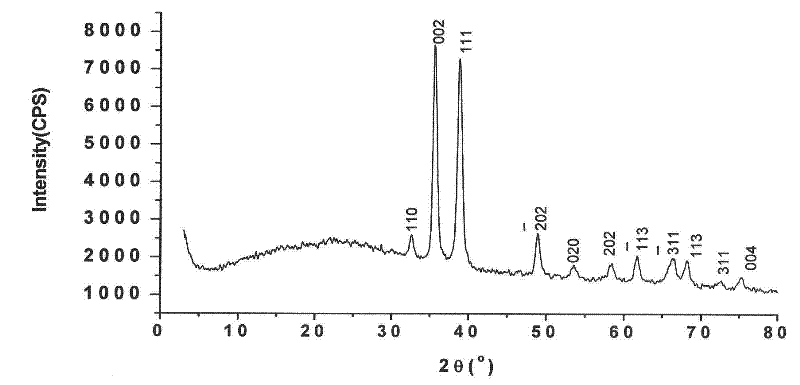 Porous hollow copper oxide nano fiber and preparation method thereof