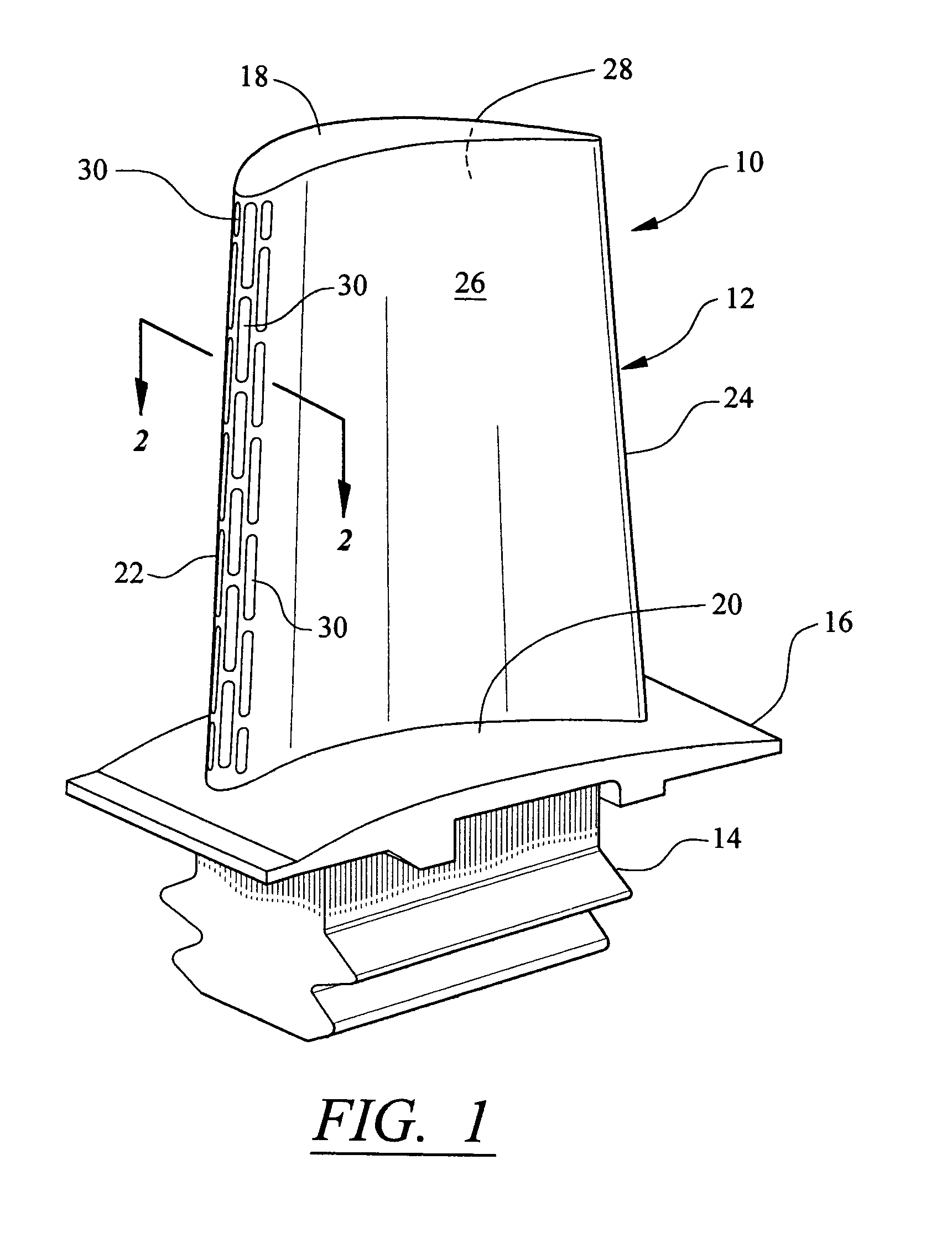 Leading edge diffusion cooling of a turbine airfoil for a gas turbine engine