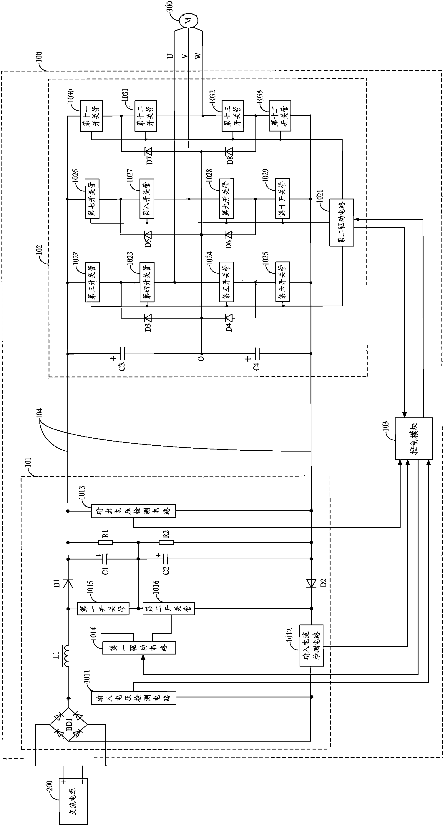 Air-conditioner compressor control circuit and variable frequency air-conditioner