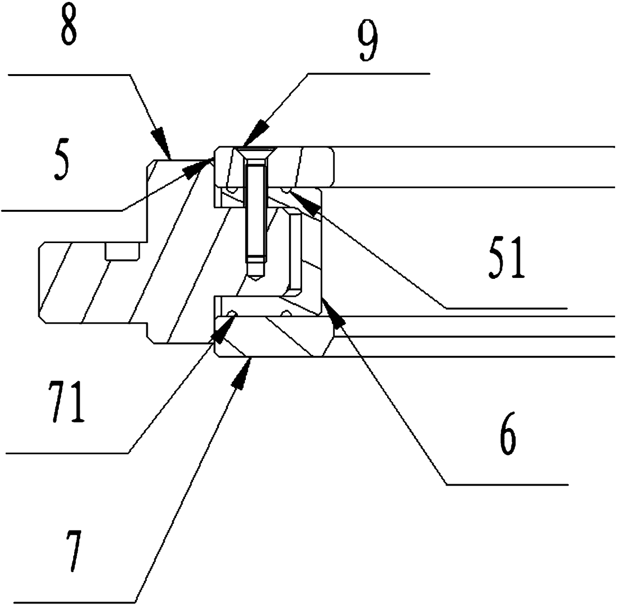 Coupling agent sealing and collecting device for control rod drive mechanism ultrasonic inspection