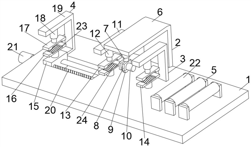 Fixed-length cutting device for section bar machining