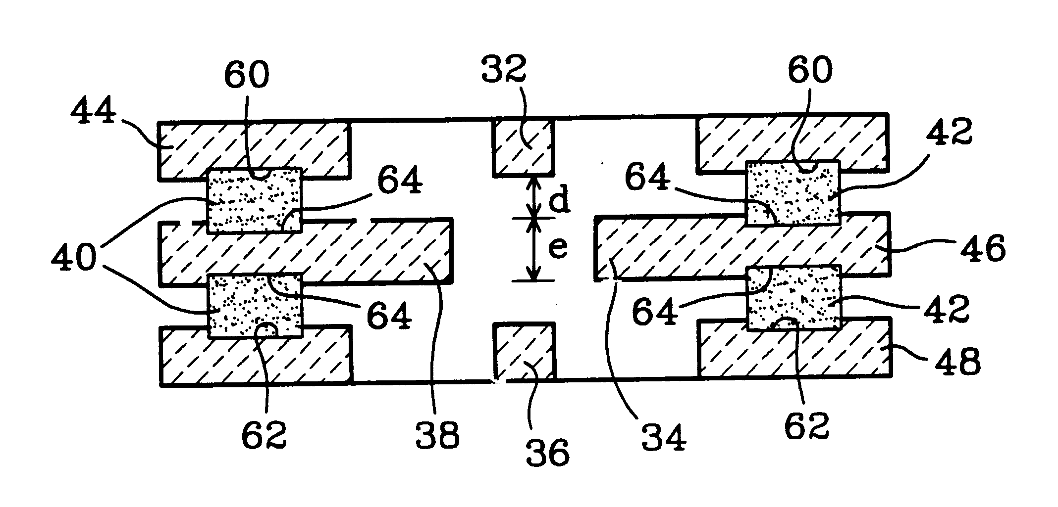 Miniature device for generating a multi-polar field, in particular for filtering or deviating or focusing charged particles