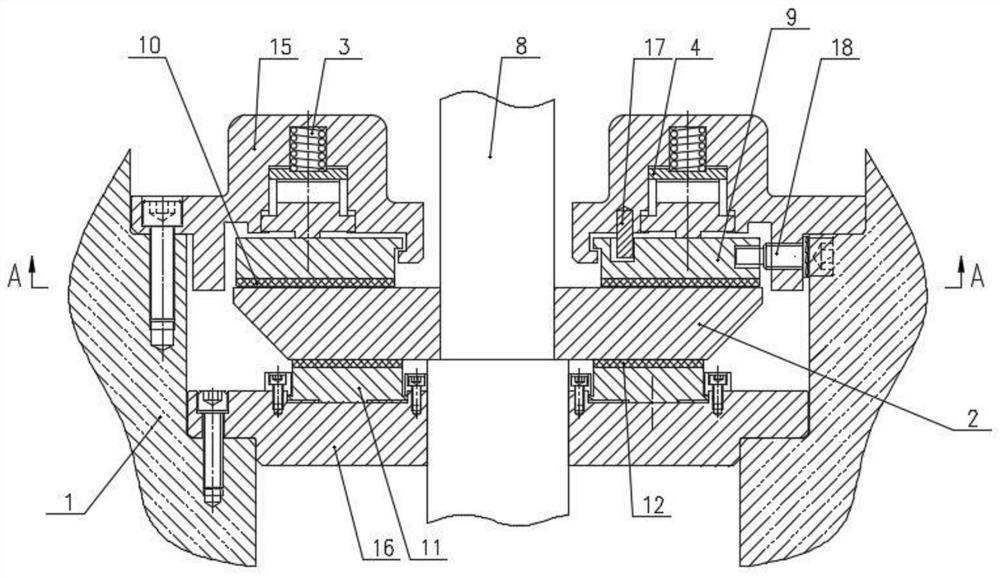 Thrust bearing structure of small reactor shield pump