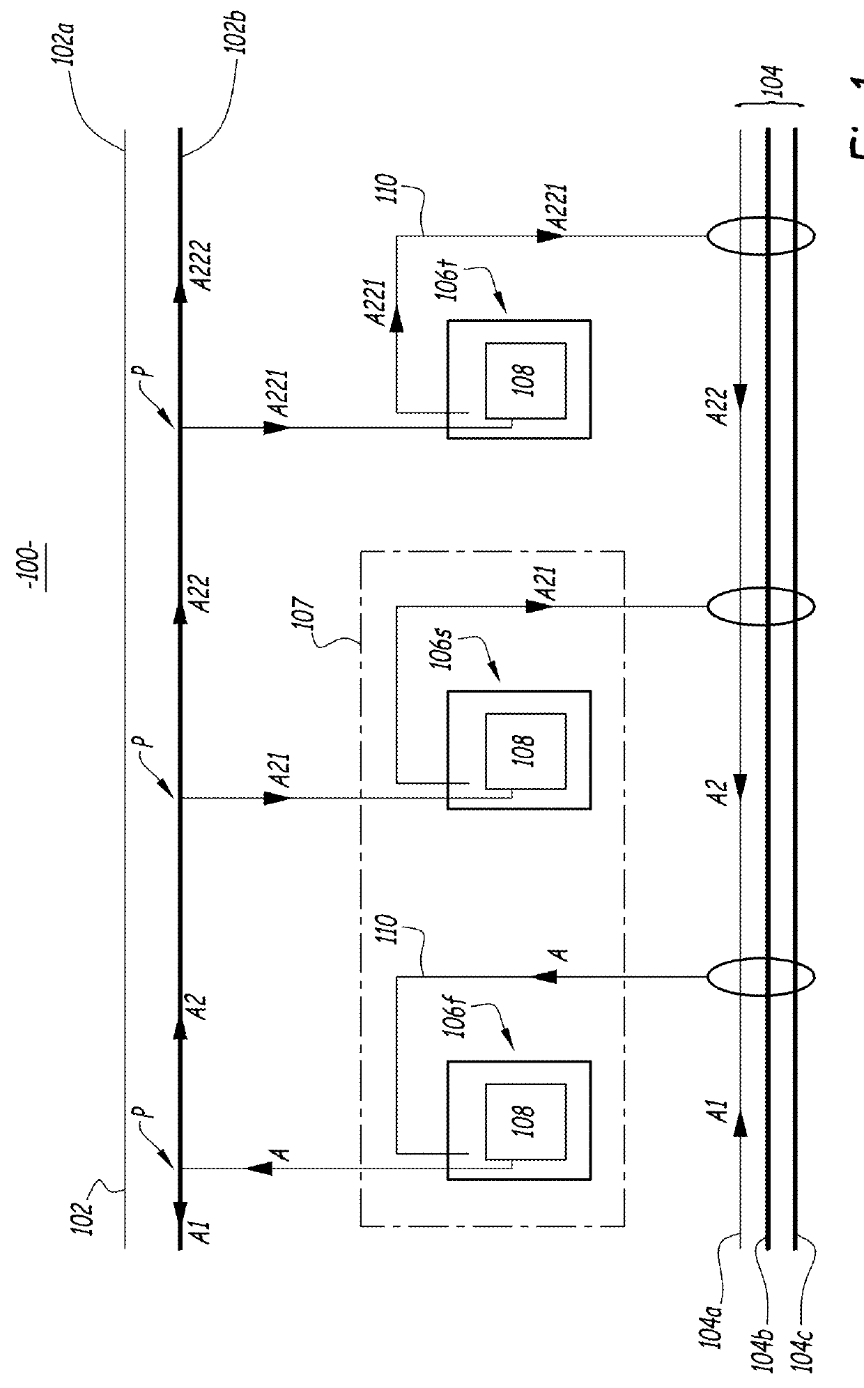 Wayside communication system using power grid lines