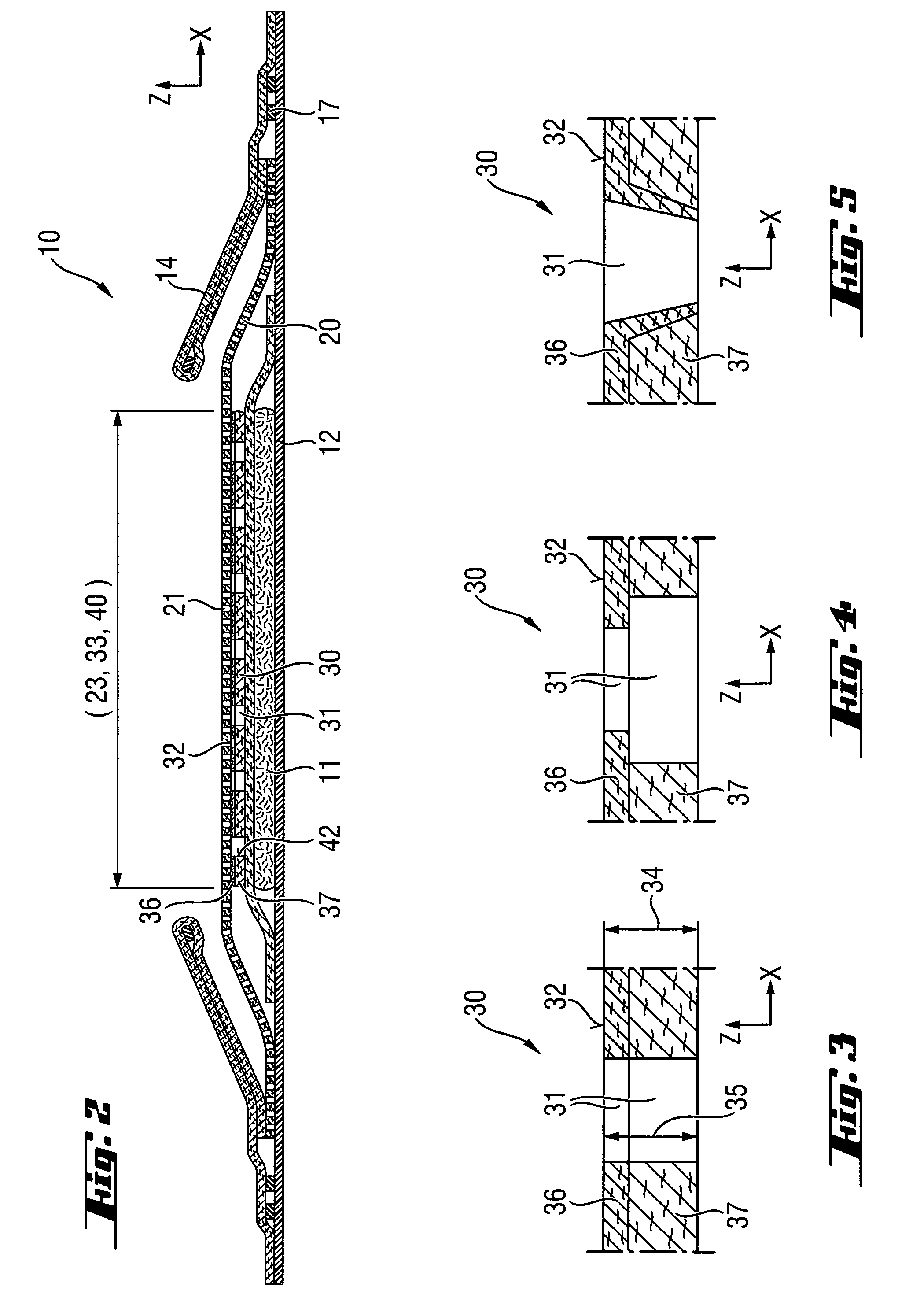 Absorbent article with sublayer