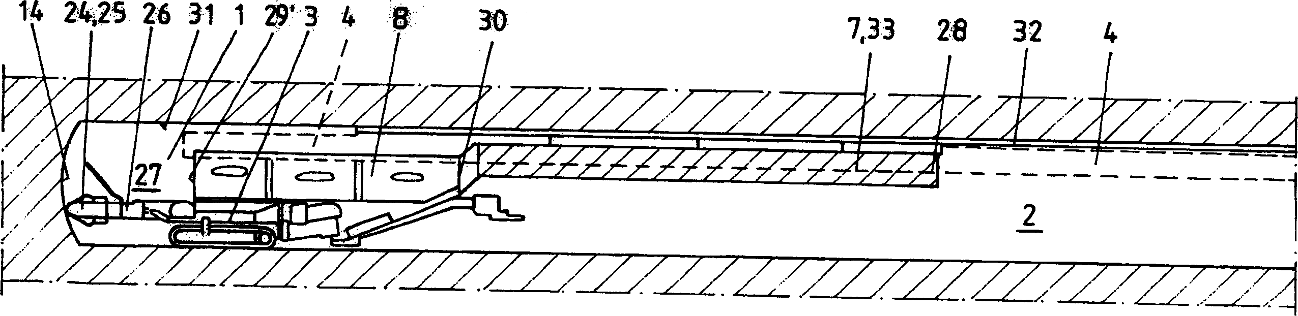 Ventilation device for laneway grubbing with roadheader