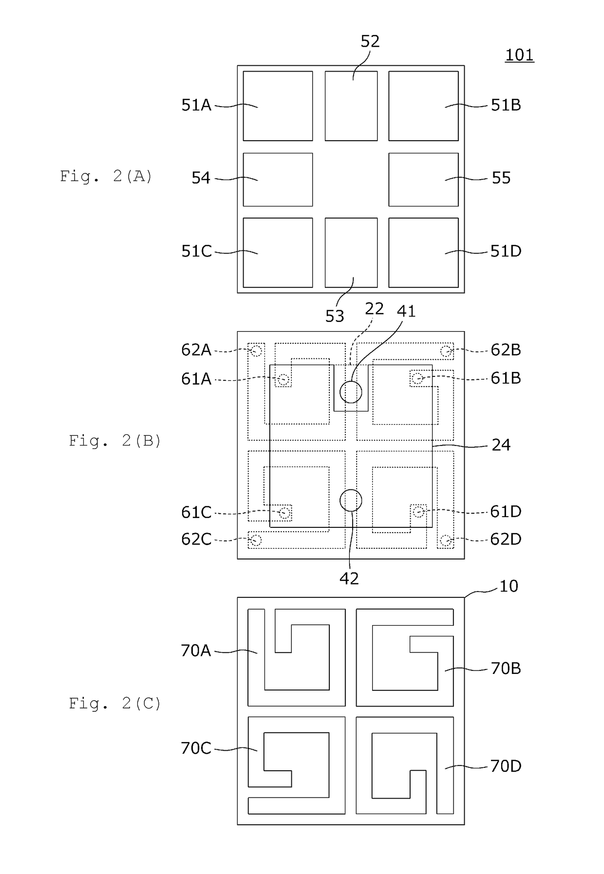 Surface-mounted lc device