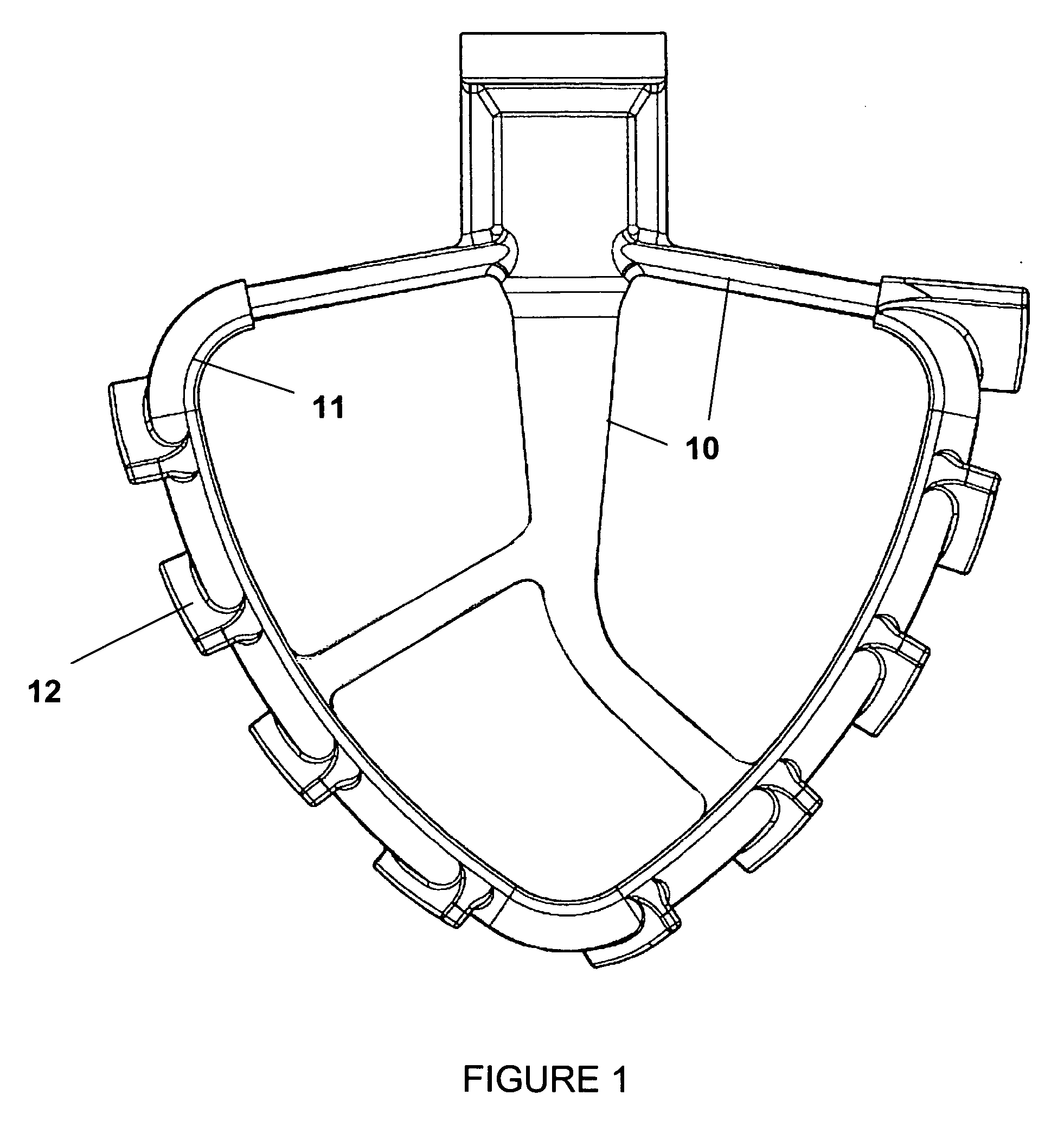 Mixer blade attachment with flexible fins