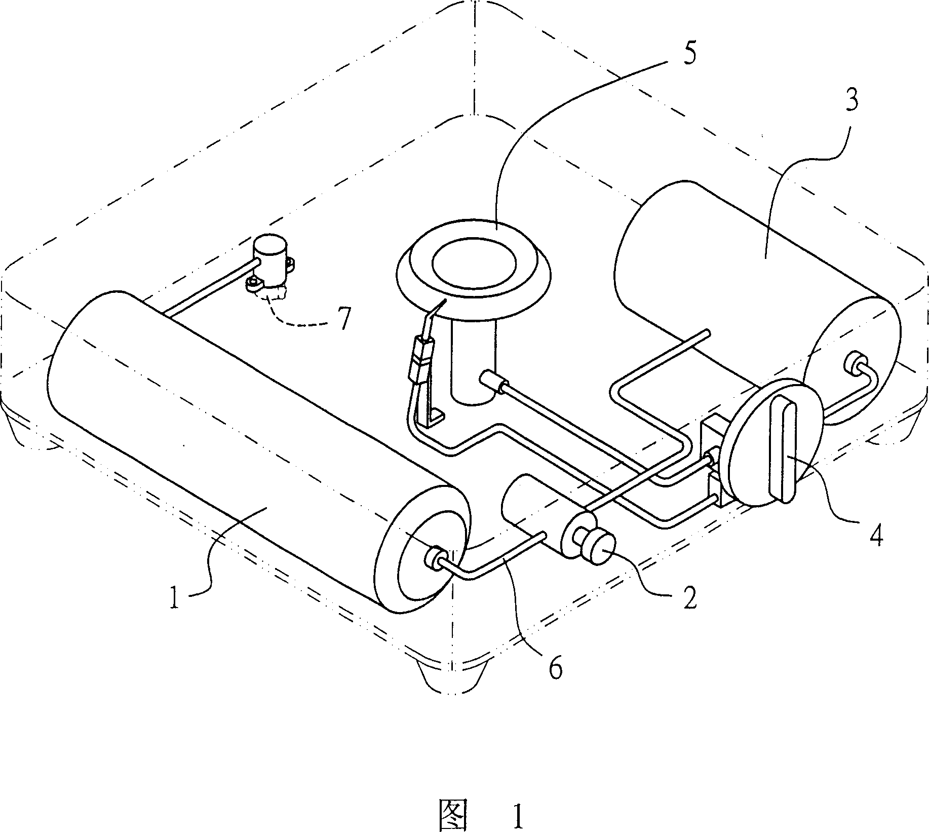 Gas-filled type gas oven