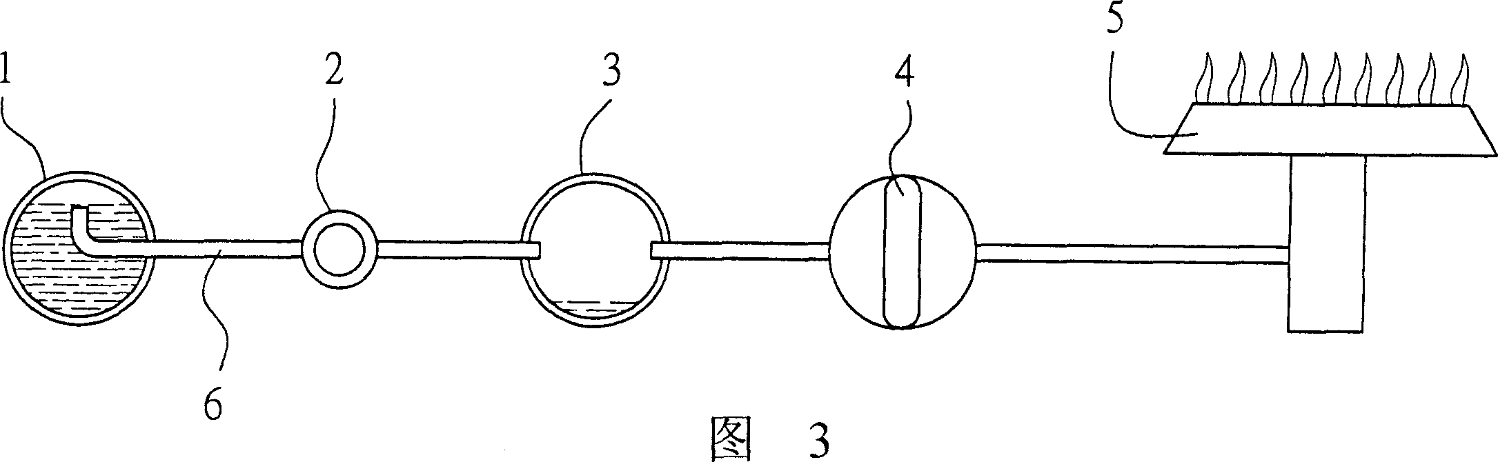 Gas-filled type gas oven