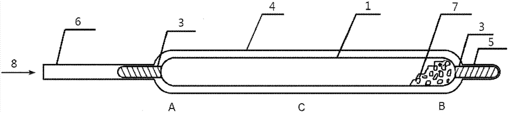 Synthesis method and synthesis container of phosphorus-silicon-cadmium polycrystal