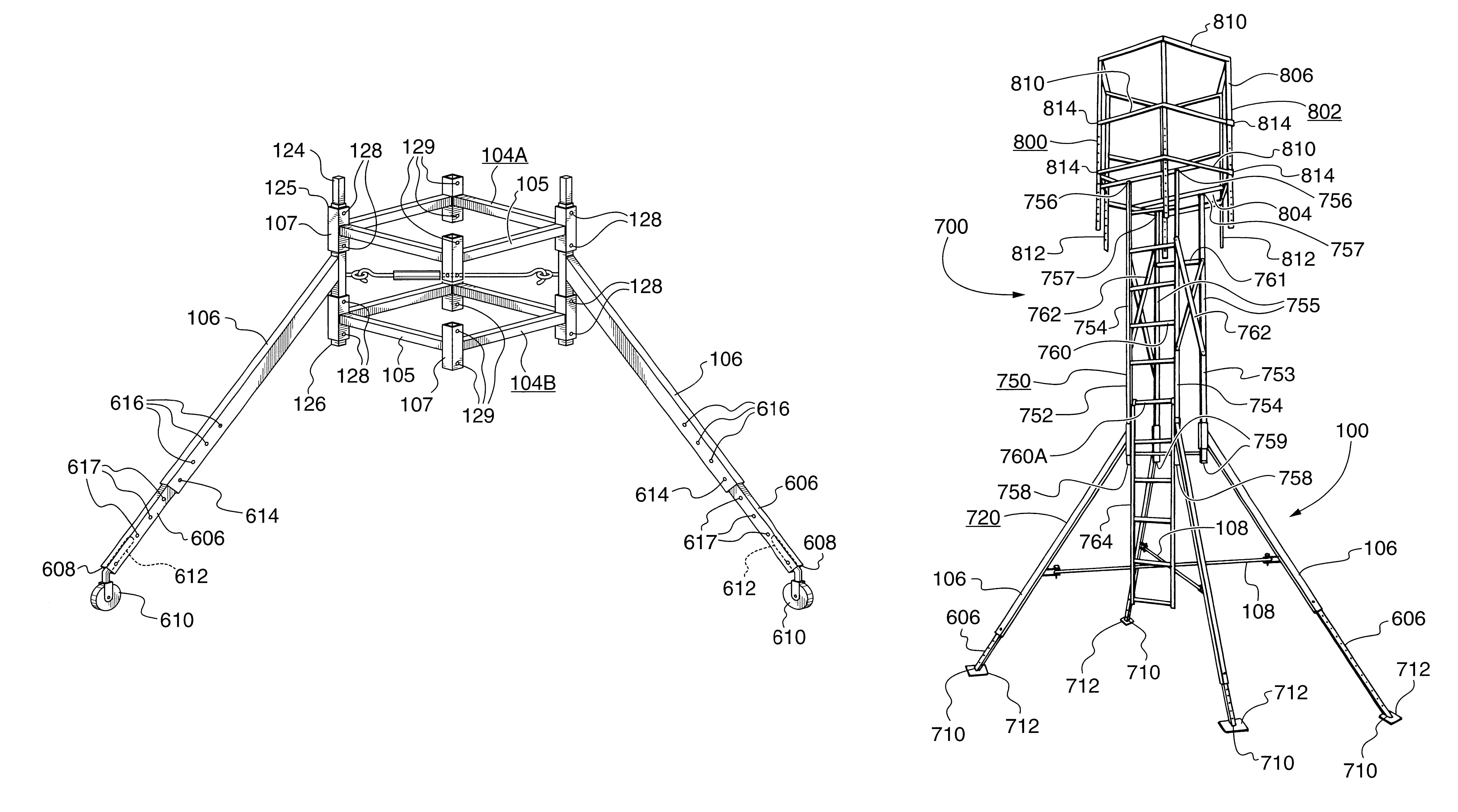 Stability alignment frame for erecting a portable multi-purpose stand