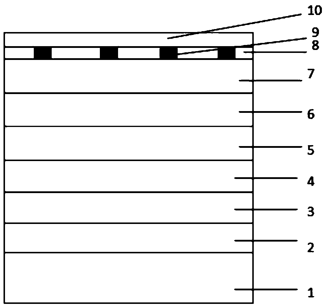 Reversed-polarity AlGaInP red light LED chip structure and manufacturing method thereof