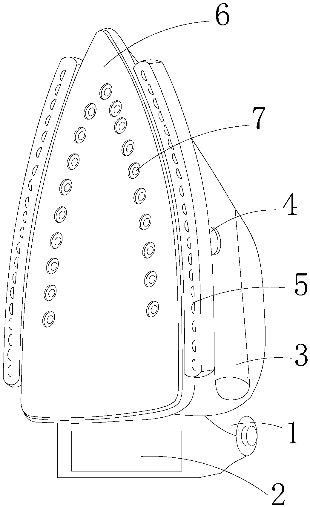 Hair-sticking and ironing integrated machine