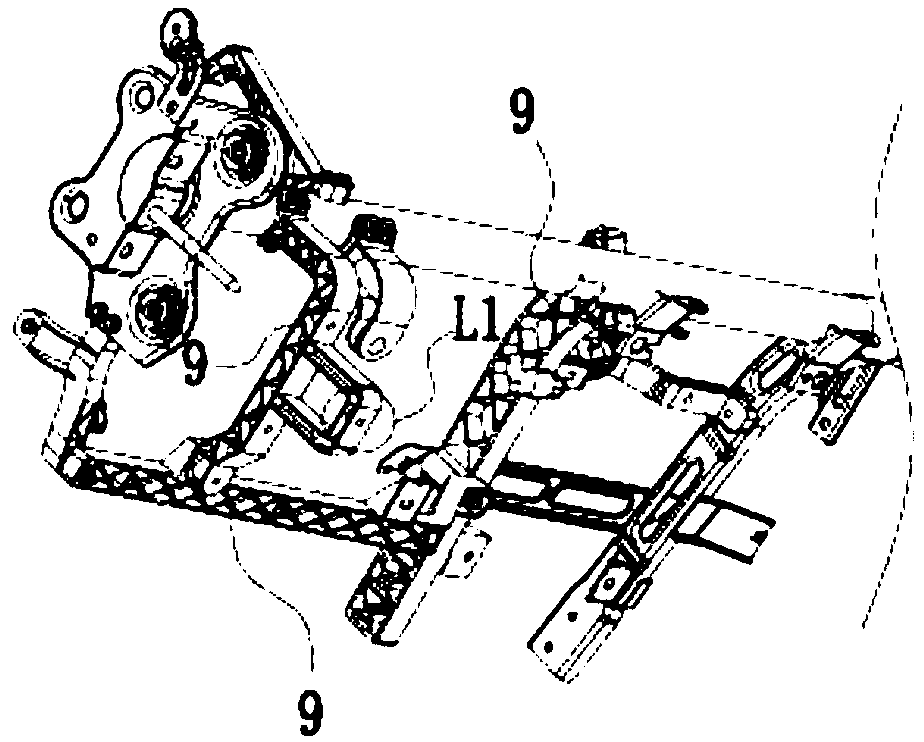 Steel-plastic composite support assembly for automobile instrument panel and automobile