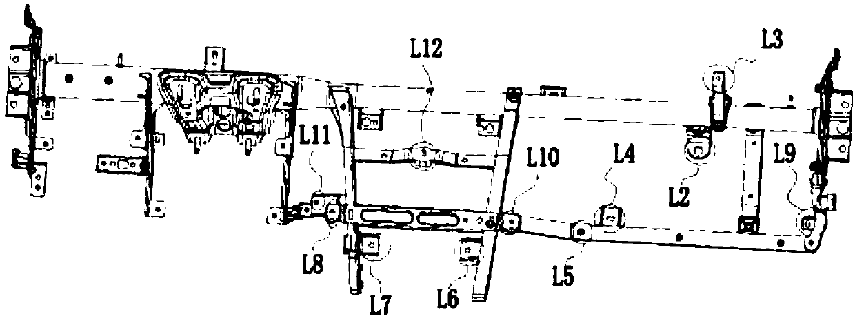 Steel-plastic composite support assembly for automobile instrument panel and automobile