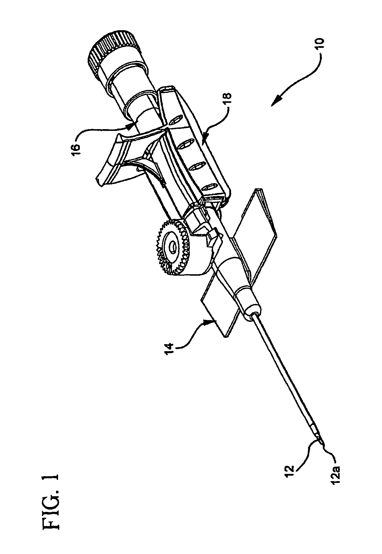 Catheter assembly with tip shield closure