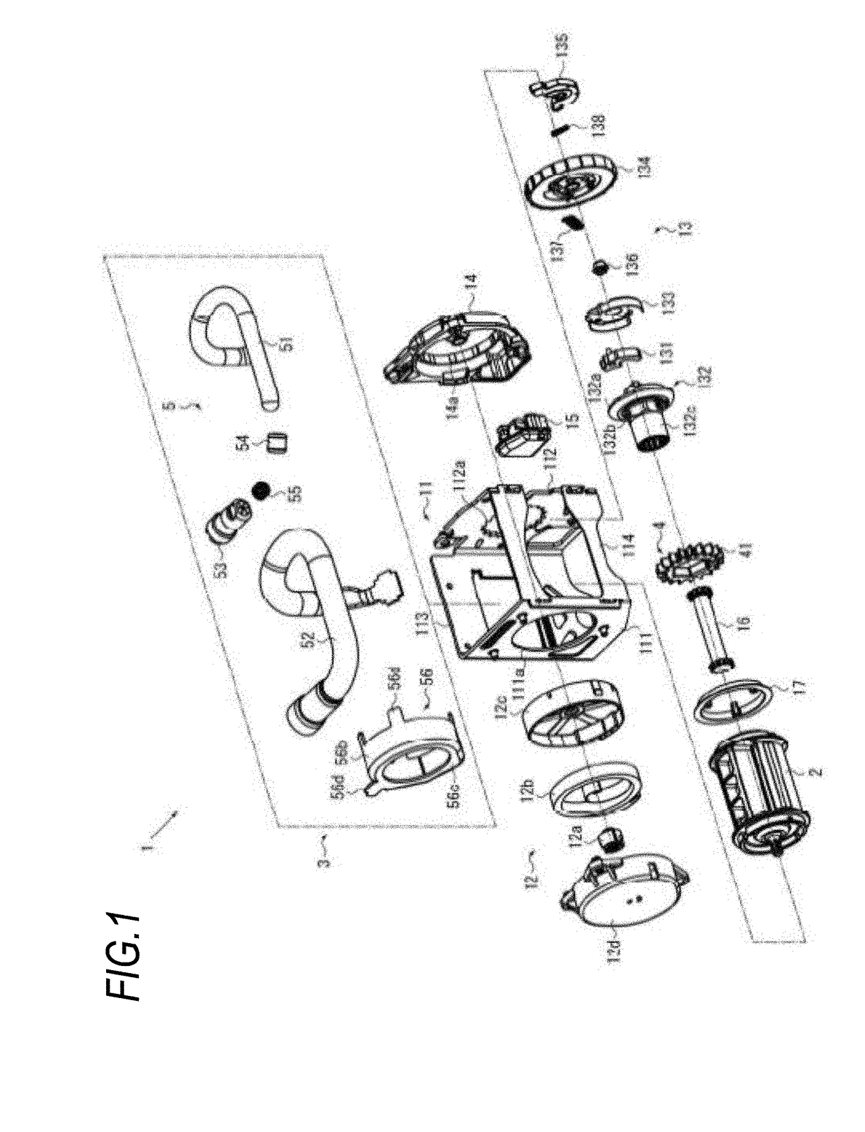 Pretensioner, retractor and seat belt device