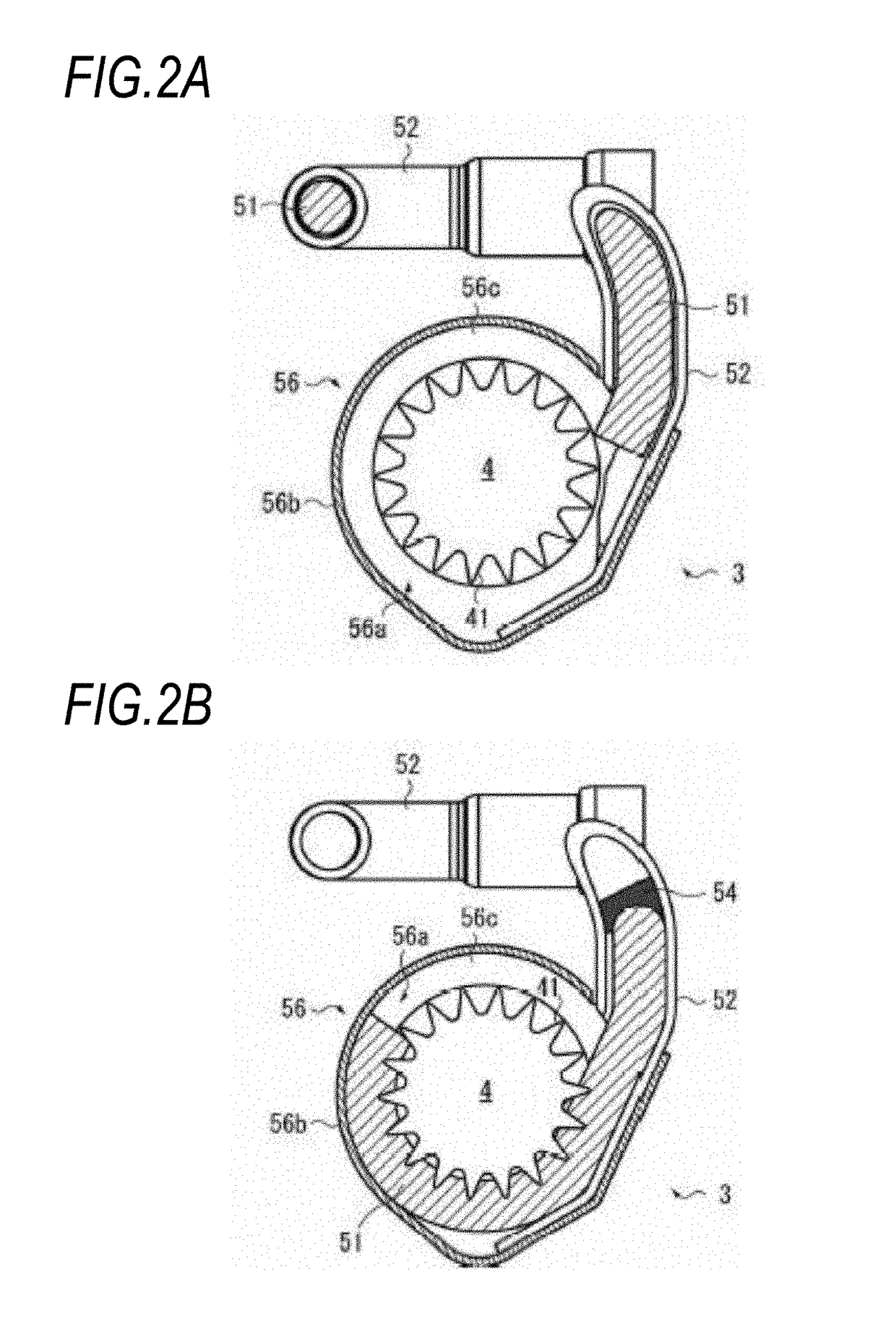 Pretensioner, retractor and seat belt device