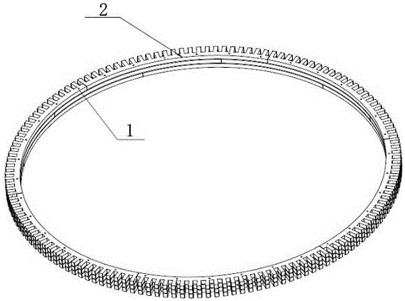 Middle-large sized motor stator and rotor anti-gear swelling iron core