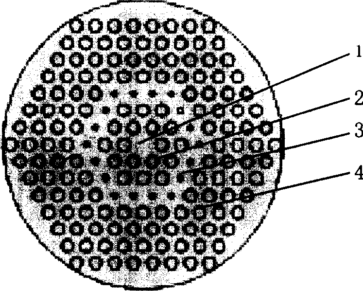 Large mode field area large chromatic dispersion photonic crystal fiber