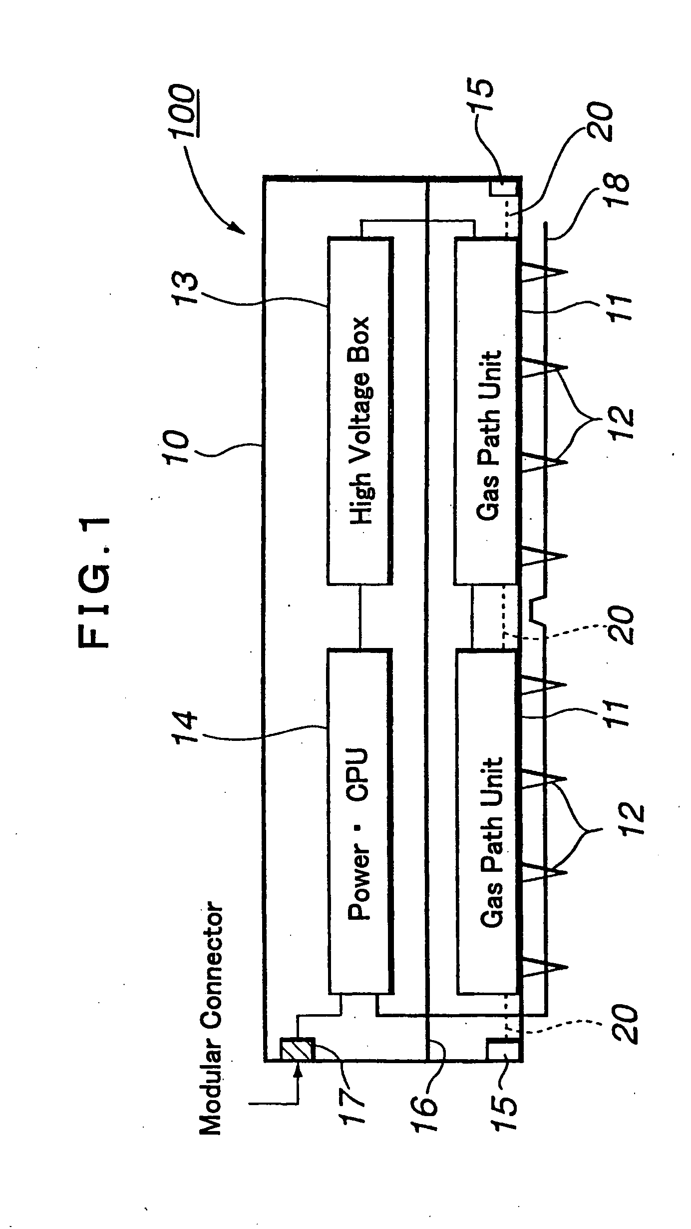 Ionizer and discharge electrode assembly to be assembled therein