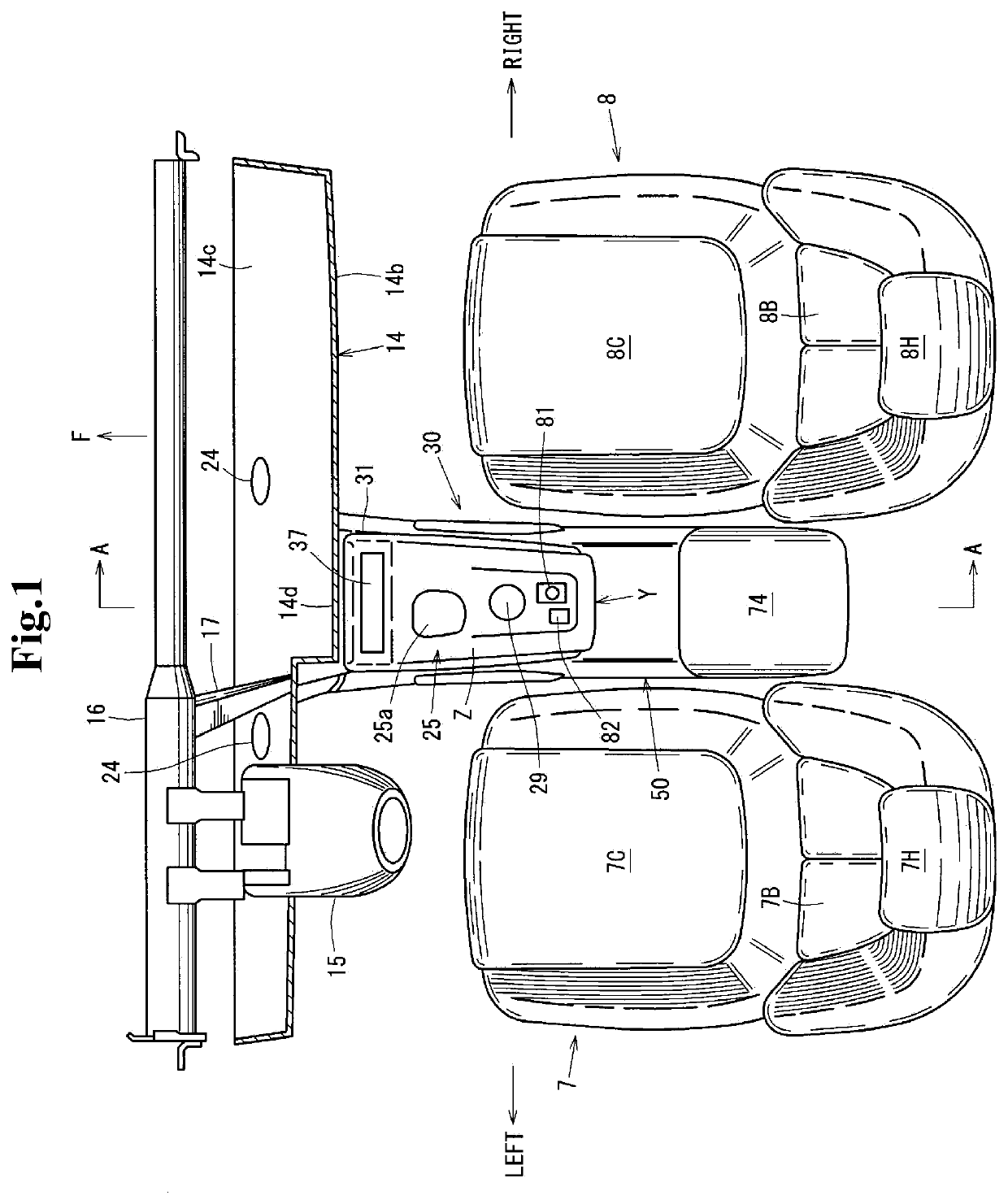 Center console structure