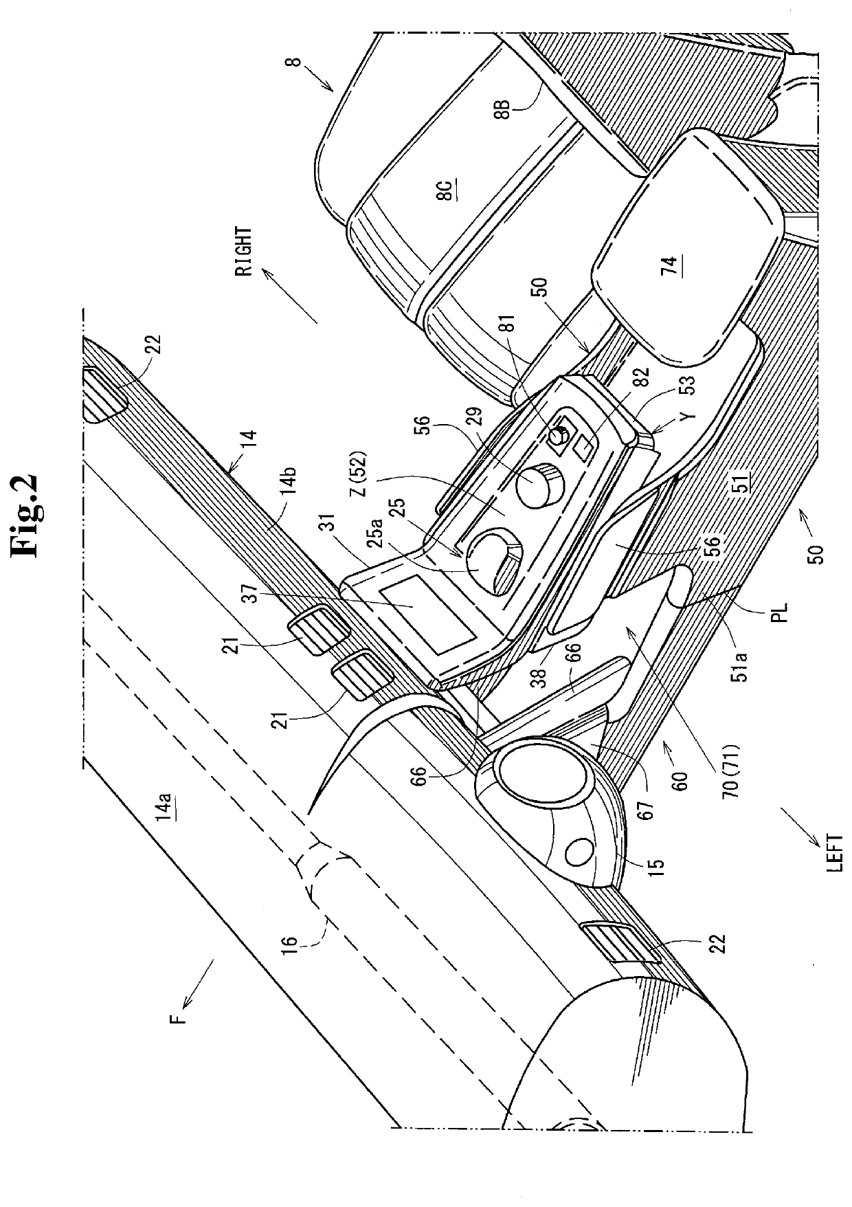 Center console structure