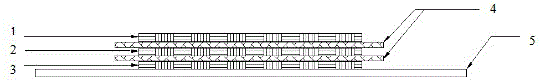 Composite material panel with electromagnetic shielding function