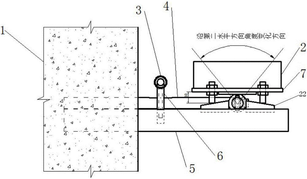 Method for monitoring three-dimensional deformation of main body structures at two sides of deformation joint