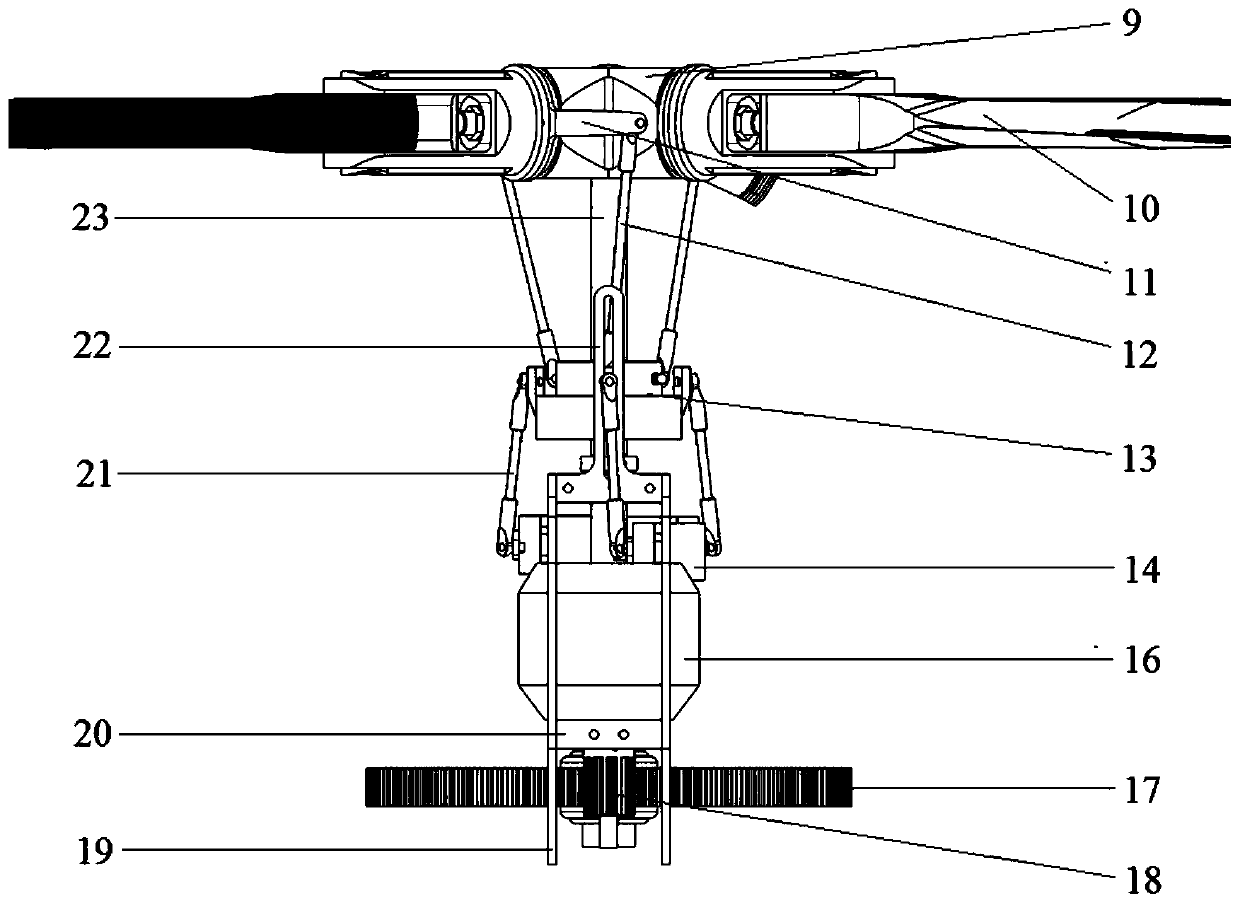 An independently controllable four-rotor unmanned aerial vehicle with six degrees of freedom in space and its control method