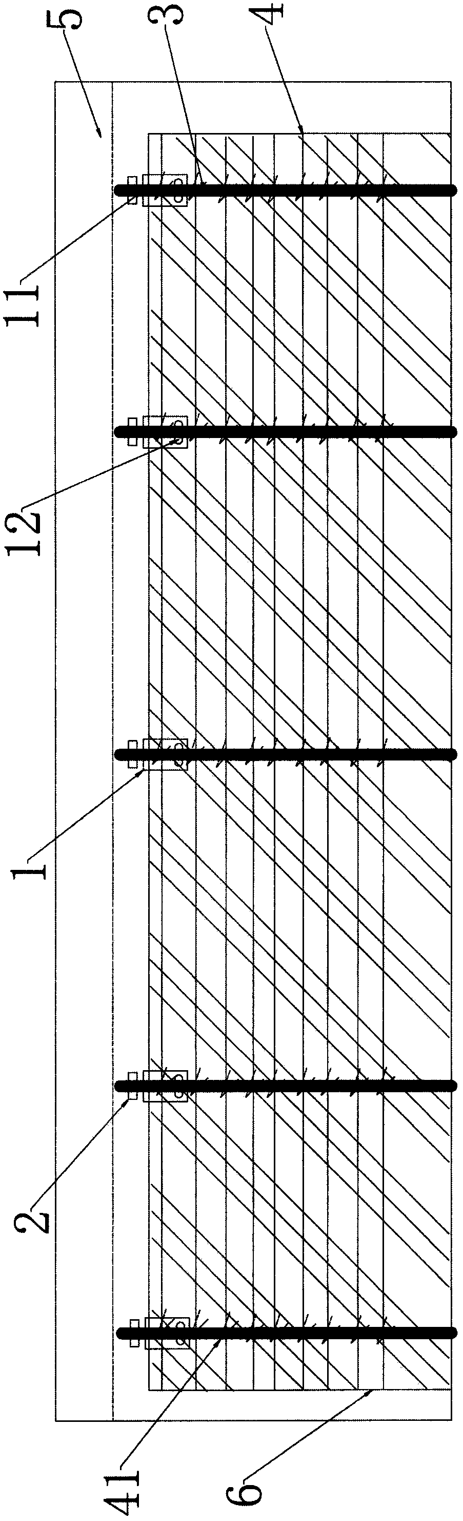 Prestressed U-shaped rid rapid shear-resisting and reinforcing box girder structure and method