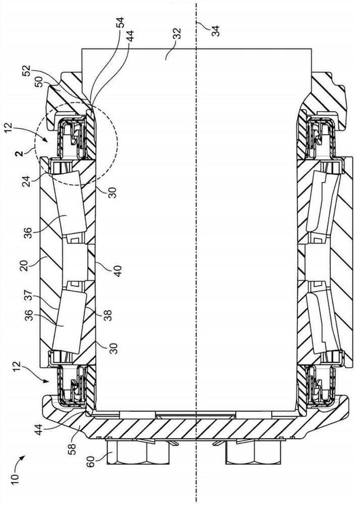 Roller bearing seal assembly and a component thereof