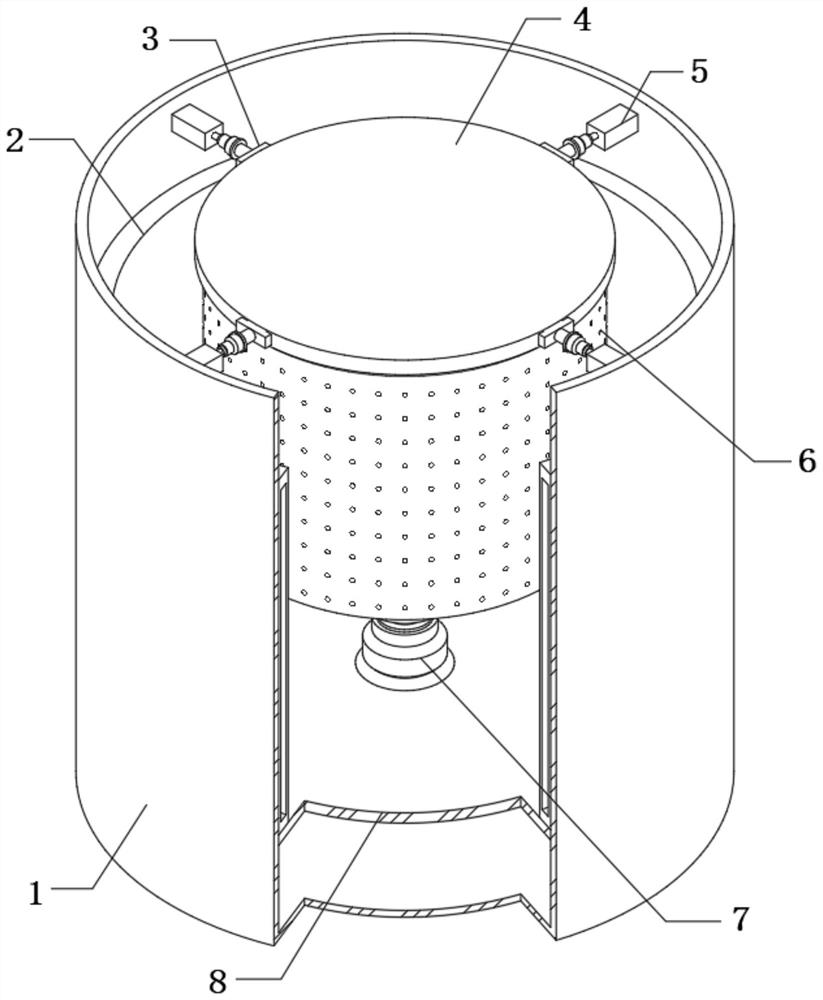 Energy-saving dehydration device for granular biological pesticide