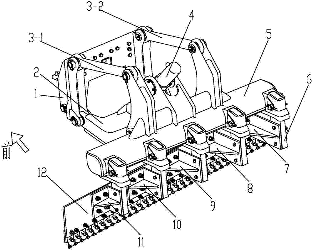 Rear clean-up scraper for land leveler