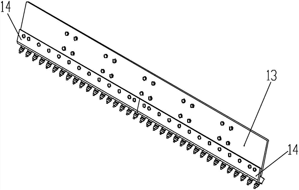 Rear clean-up scraper for land leveler