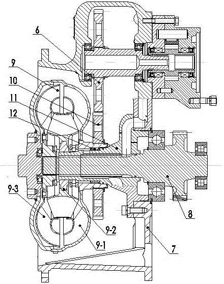 Engineering machinery gearbox rack durability test connection device