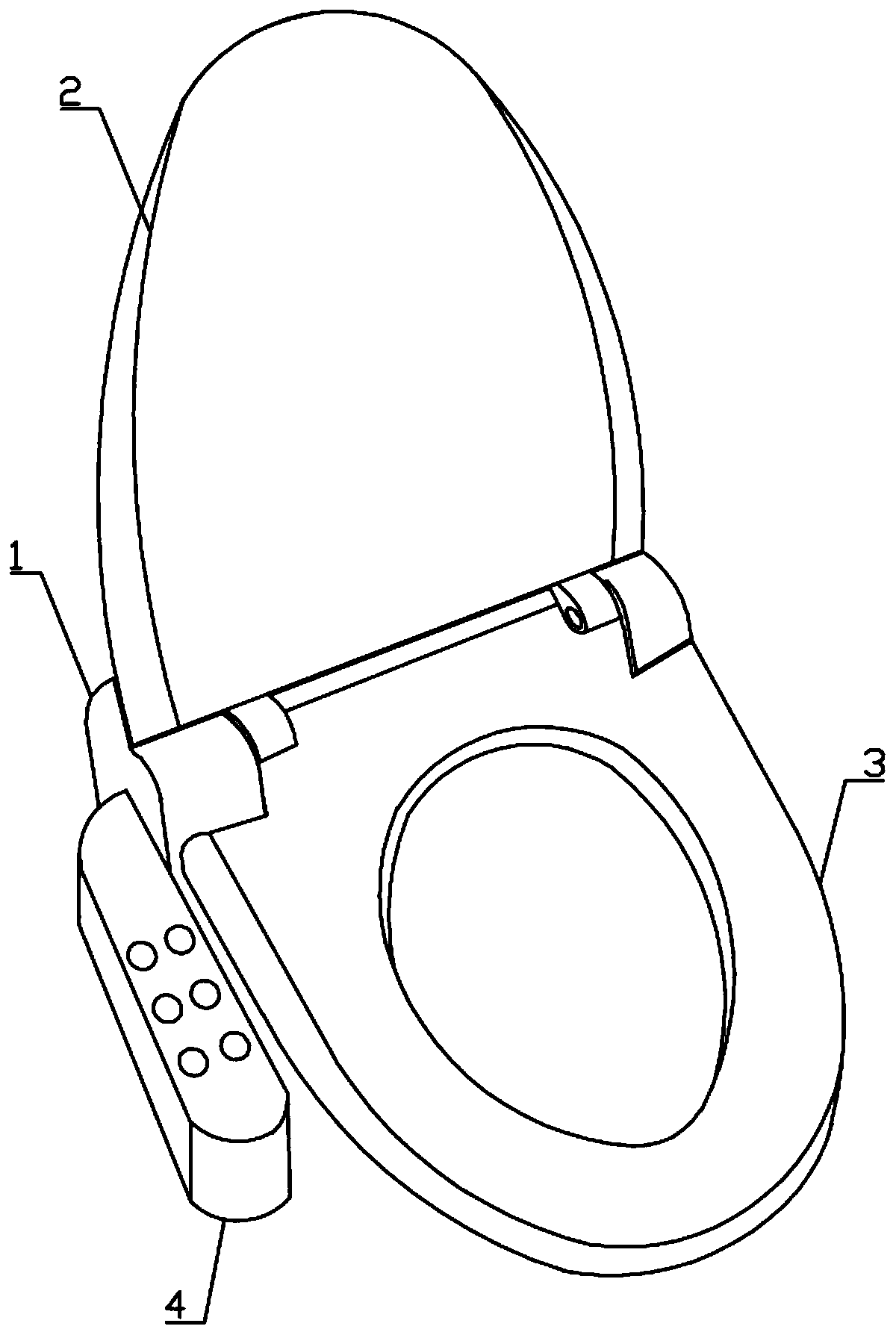 A toilet lid with a seat washer with continuous sterilization function