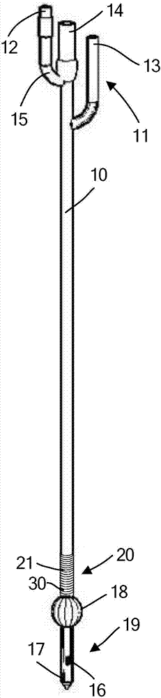 Threaded catheter with coating