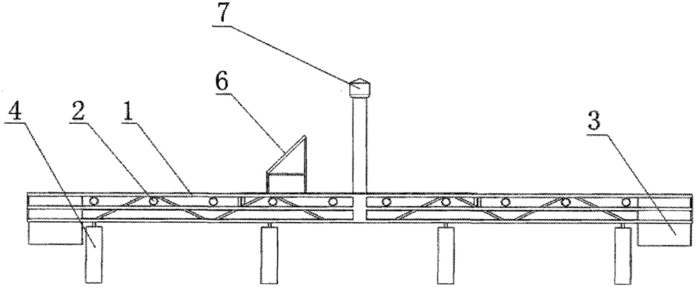 A steel bamboo floating artificial fish reef