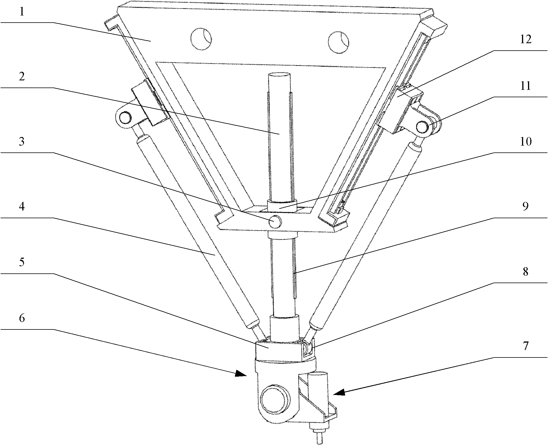 Linearly-driven four-degree of freedom hybrid mechanical arm