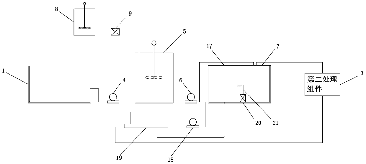 Treatment device for treating leachate by utilizing steam