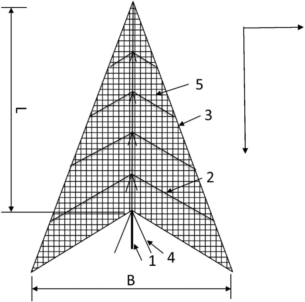 Flexible distribution and guide system for falling rocks