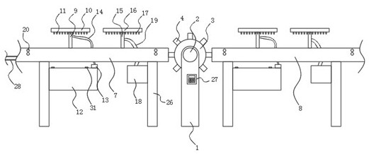 Part overturning device for new energy vehicle production