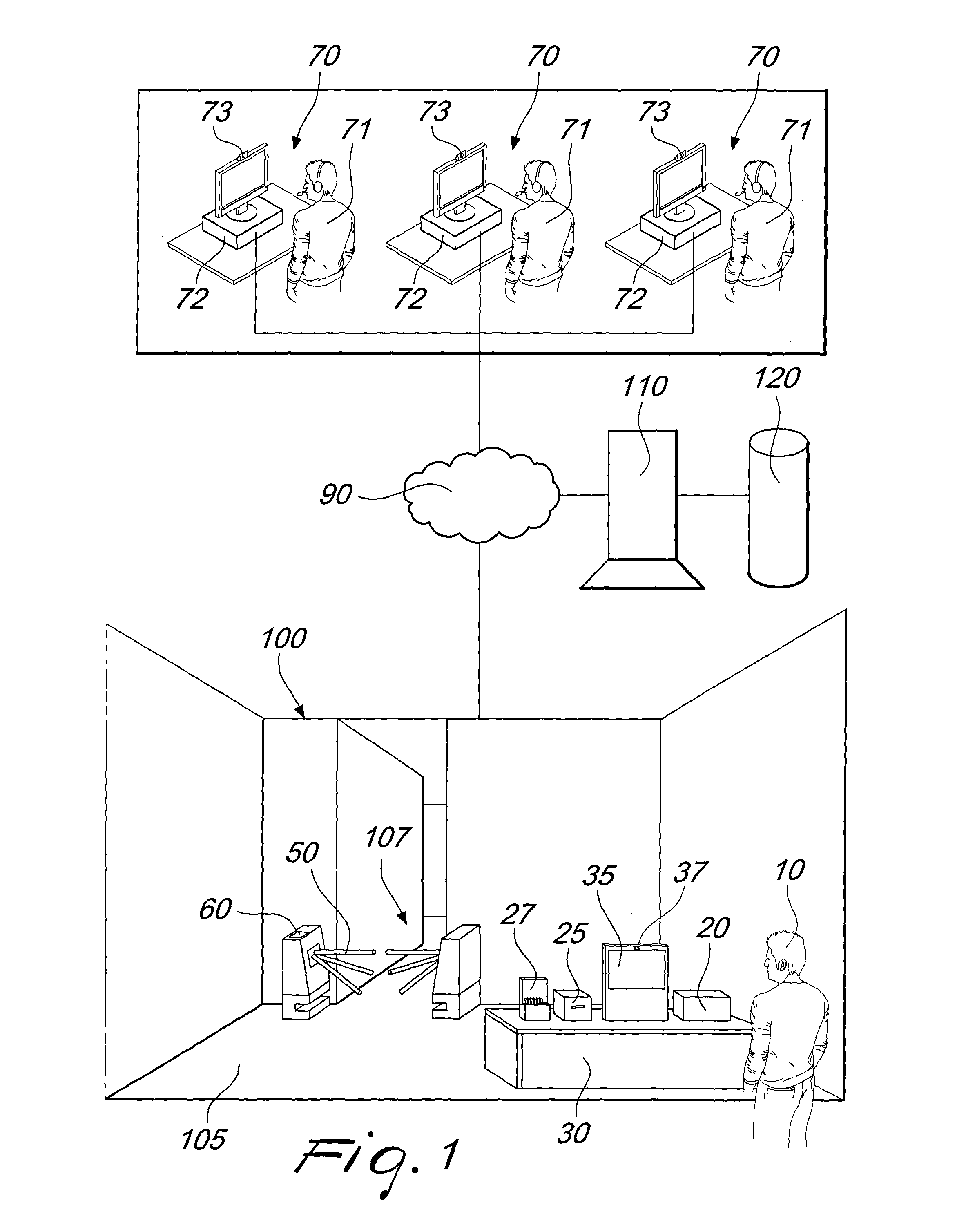 System for remotely providing services through video communication