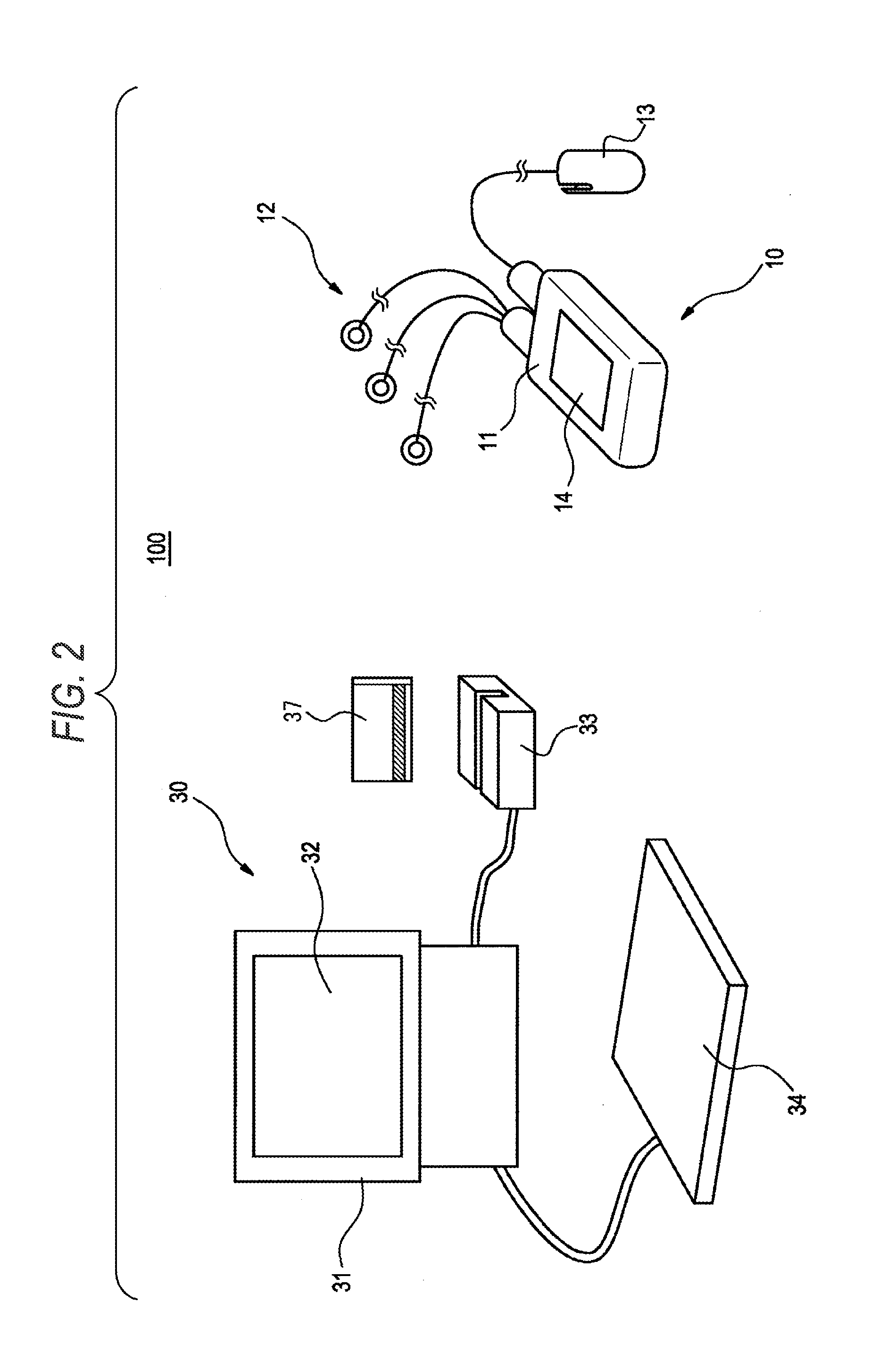 Medical telemetry system and medical telemeter