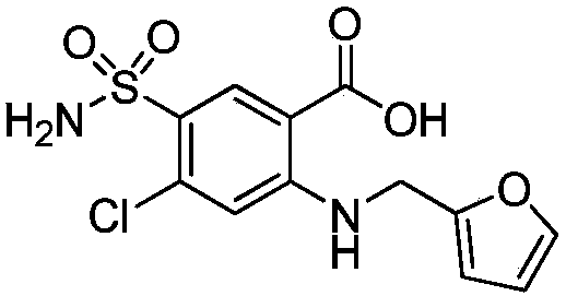 A kind of preparation method of furosemide