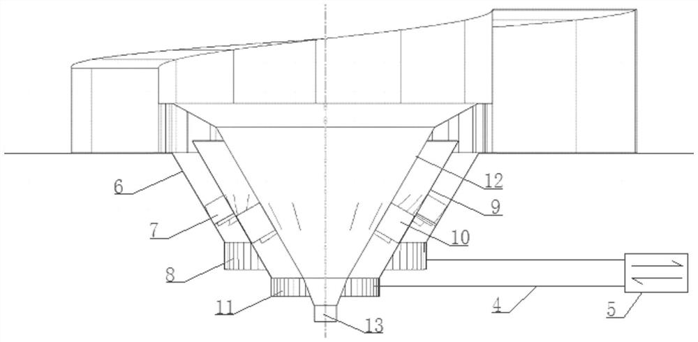 Novel flue gas distributor device with adjustable air flue flow section